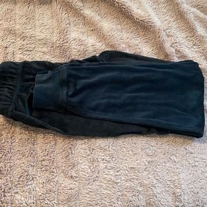 Black velvet jogger sweats